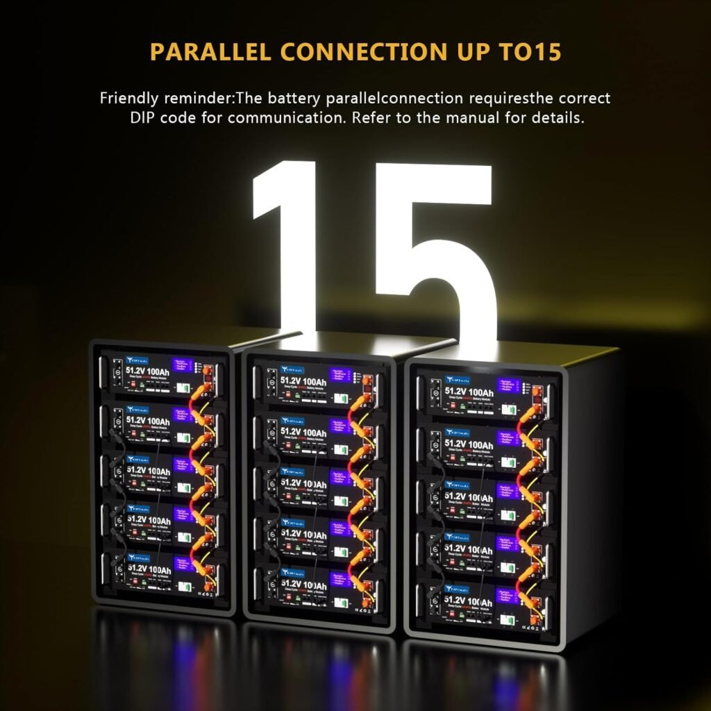 12V 200Ah LiFePO4 PLUS lithium battery with USB port, deep cycle battery with improved 100A BMS, max. 1280W power, up to 15,000 cycles for RVs, solar power, trolling motors, and camping