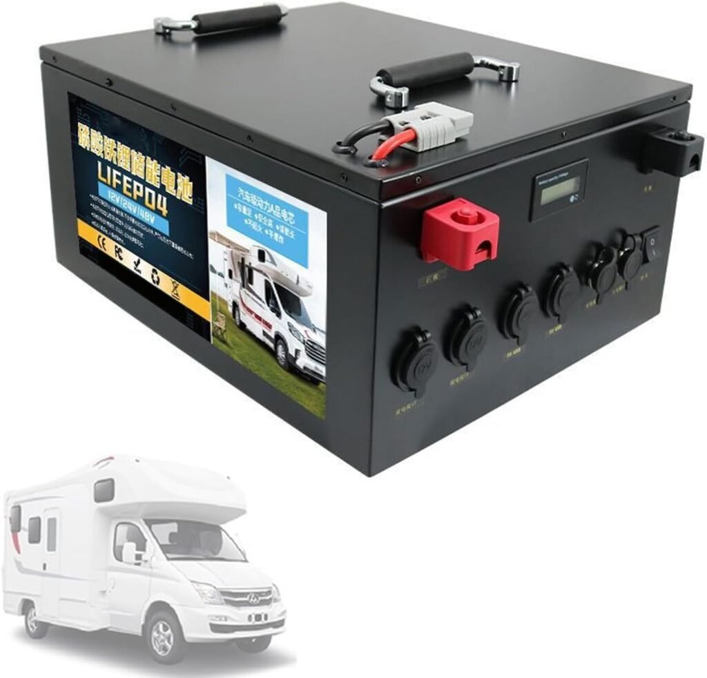 12V 24V Tourist Sightseeing Car Lithium Battery 100AH ​​200AH 300AH 400AH 500AH LiFePO4 Battery Outdoor Photovoltaic Energy Storage RV Battery,12V 100AH