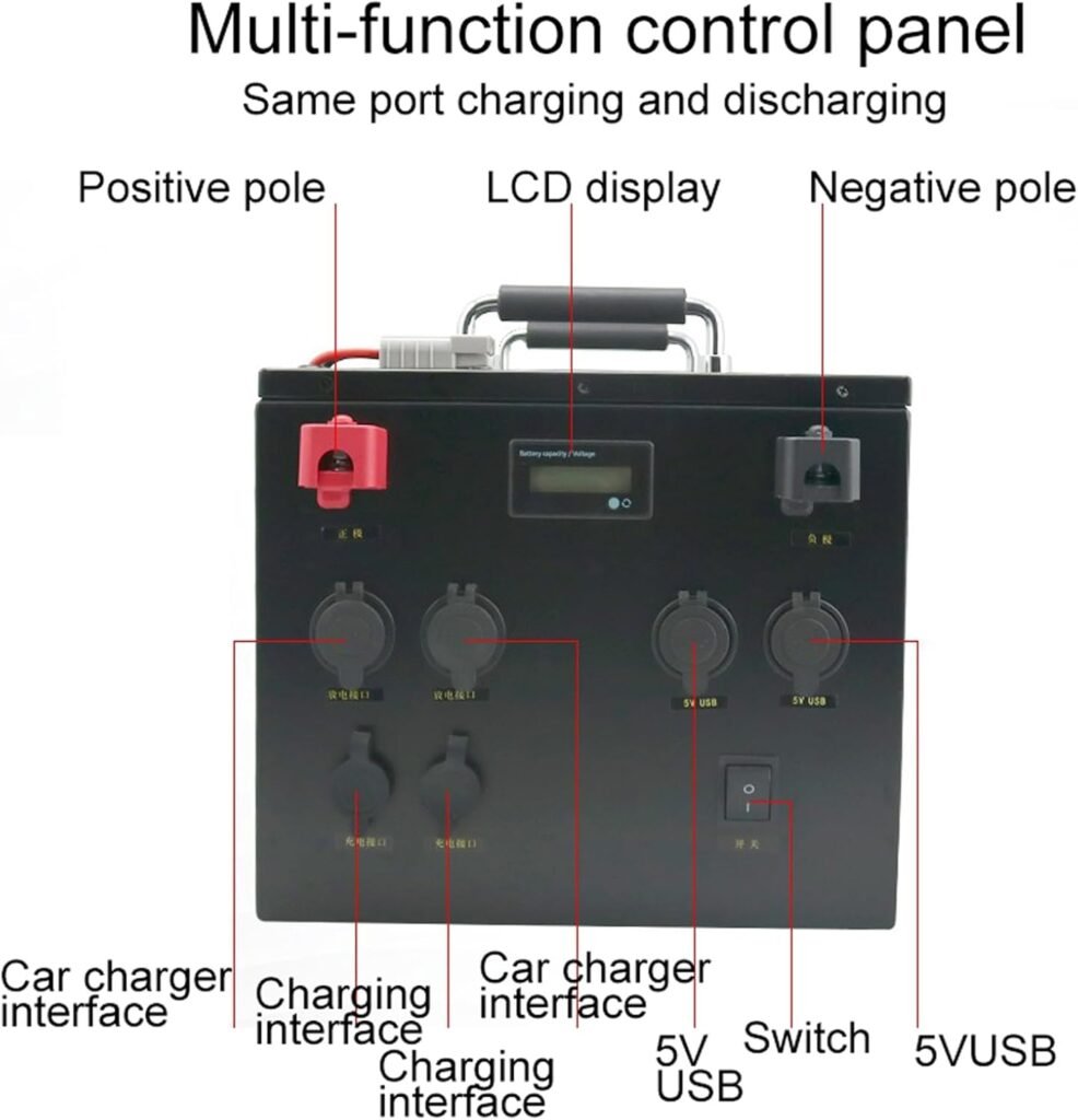 12V 24V Tourist Sightseeing Car Lithium Battery 100AH ​​200AH 300AH 400AH 500AH LiFePO4 Battery Outdoor Photovoltaic Energy Storage RV Battery,12V 100AH