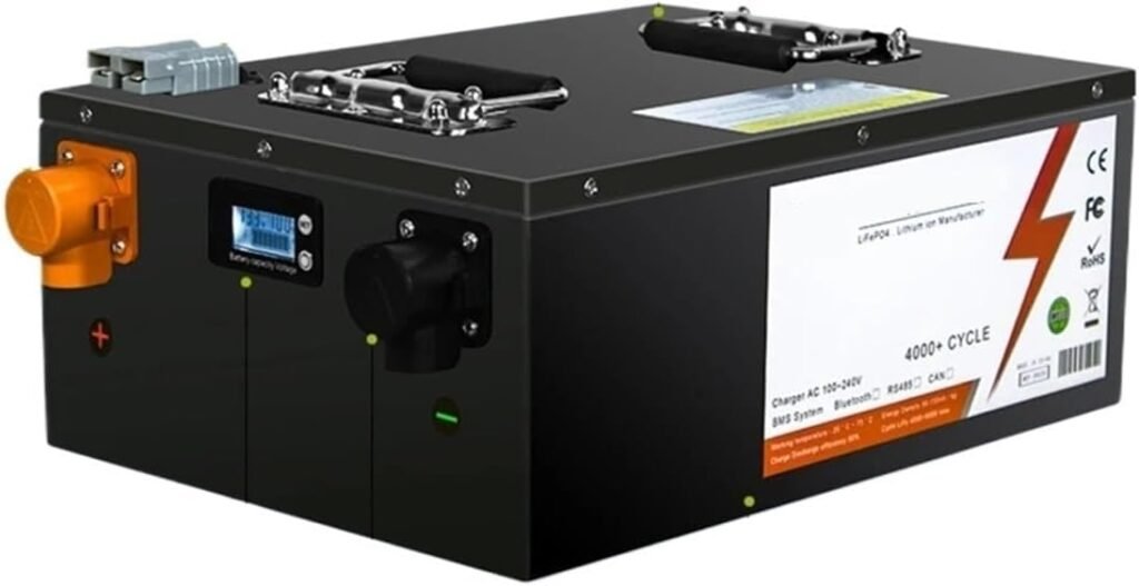 24V 100Ah 200Ah 300AH LiFePO4 Battery Built-in Bluetooth BMS 6000+ Cycles For Home RV Solar Off-Grid Camper(24V 300Ah)