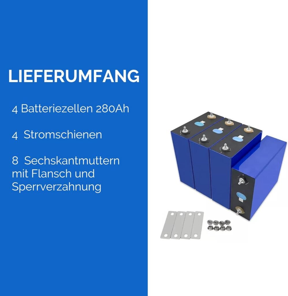 ALLBLUE LF280K LiFePO4 12.8V 280Ah Photovoltaic Battery Storage, Power Storage for Balcony Power Plant, LiFePo4 Battery, Solar Batteries Powered by EVE