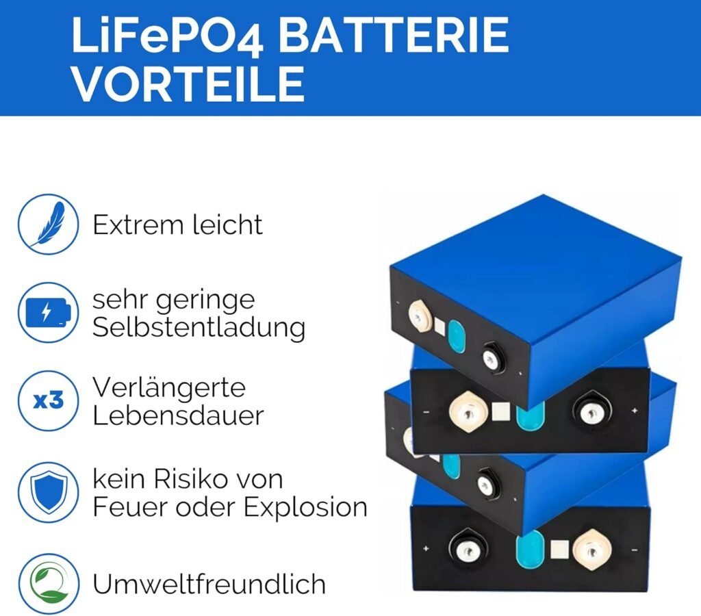 ALLBLUE LF280K LiFePO4 12.8V 280Ah Photovoltaic Battery Storage, Power Storage for Balcony Power Plant, LiFePo4 Battery, Solar Batteries Powered by EVE