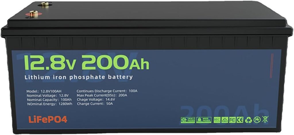 Lithium Battery 12V 50Ah 100Ah 150Ah 200Ah 300Ah LiFePO4 Batteries with BMS 12.8V Rechargeable Lithium Iron Phosphate Battery for Solar Marine Trolling Motor