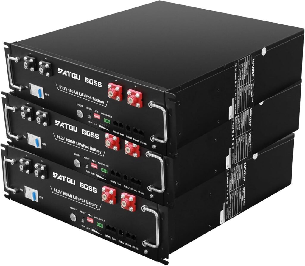 MFUZOP 12V 300Ah LiFePO4 Lithium Battery 200A BMS Rechargeable Battery Ideal for Solar (12V300AH-4PCS)