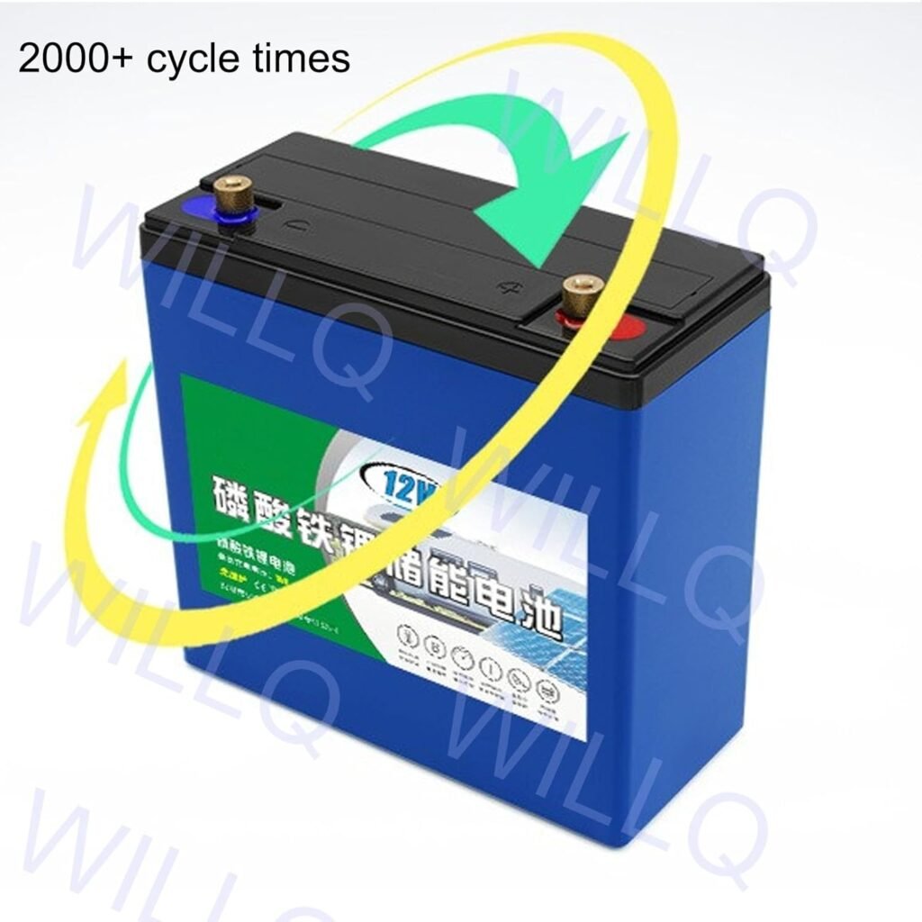 12 Volts LiFePO4 Lithium Battery 12V 18Ah 24Ah 30Ah 36Ah 42Ah 50Ah 60Ah 66Ah Rechargeable Deep Cycles Battery for Fish Finder/Solar/Outdoor Camping