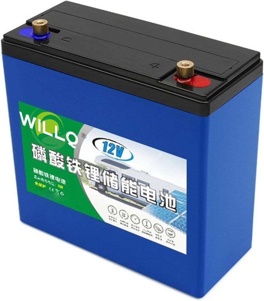 12 Volts LiFePO4 Lithium Battery 12V 18Ah 24Ah 30Ah 36Ah 42Ah 50Ah 60Ah 66Ah Rechargeable Deep Cycles Battery for Fish Finder/Solar/Outdoor Camping