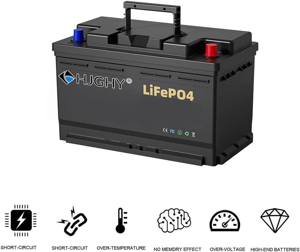 12V 112Ah 84Ah Rechargeable LiFePO4 Lithium Iron Phosphate Battery 2000 Deep Cycle Battery 1400Wh Batteries for Rv Solar Boat Marine Trolling Motor