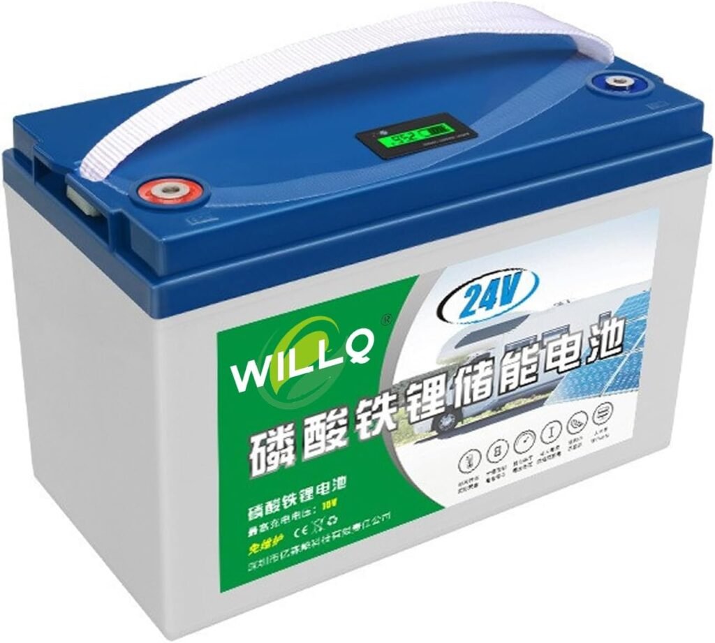 25.6V LiFePO4 Lithium Battery 24V 12Ah 18Ah 25Ah 30Ah 48Ah 60Ah 2000+ Deep Cycles Lithium Battery Rechargeable for Camping Light/Fish Finder/Sightseeing Car