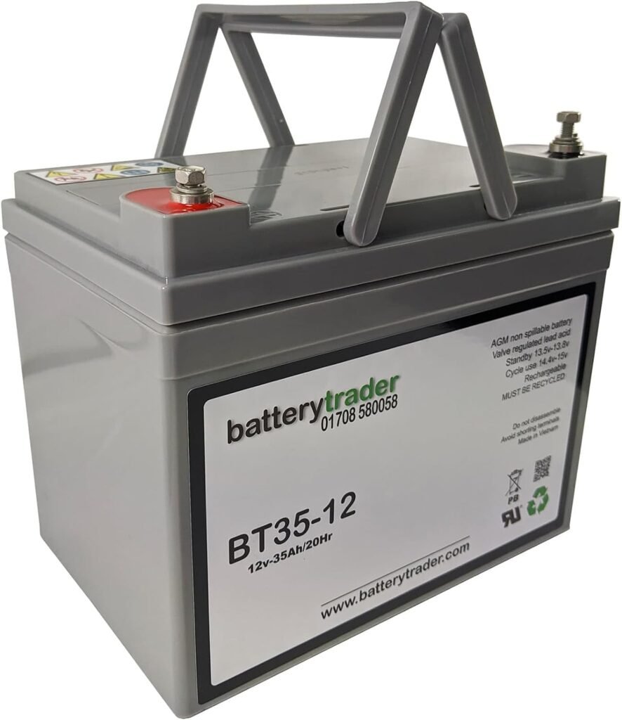 battery compatible with SLA Electric Mobility Scooters AGM1234T sealed lead acid 12v 35ah