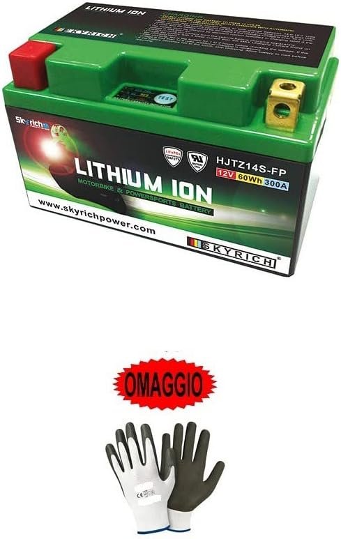 Compatible with BENELLI TNT 1130 2005-2006 Lithium Battery Specific Skyrich Batteries for Motorcycle SCOOTER RECHARGEABLE 12V 60WH 300A ION LIGHT