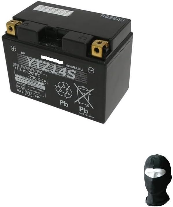 Compatible with Honda CRF L Africa Twin DCT 1000 2016-2017 Battery YTZ14S YUASA 12V / 11.2AH (Activated Sealed - Factory Sealed) Batteries for Motorcycle Scooter Specification 150 x 87 x 110 mm