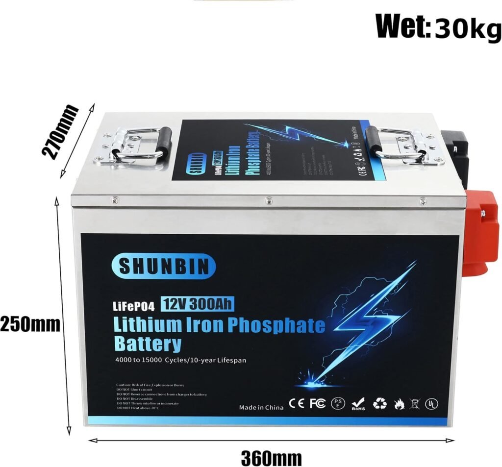 Lifepo4 300ah 12V Lithium iron phosphate battery for Solar System/Motor Home/Boat/Golf Carts/RV car battery Waterproof 12V lifepo4 battery With fast charger
