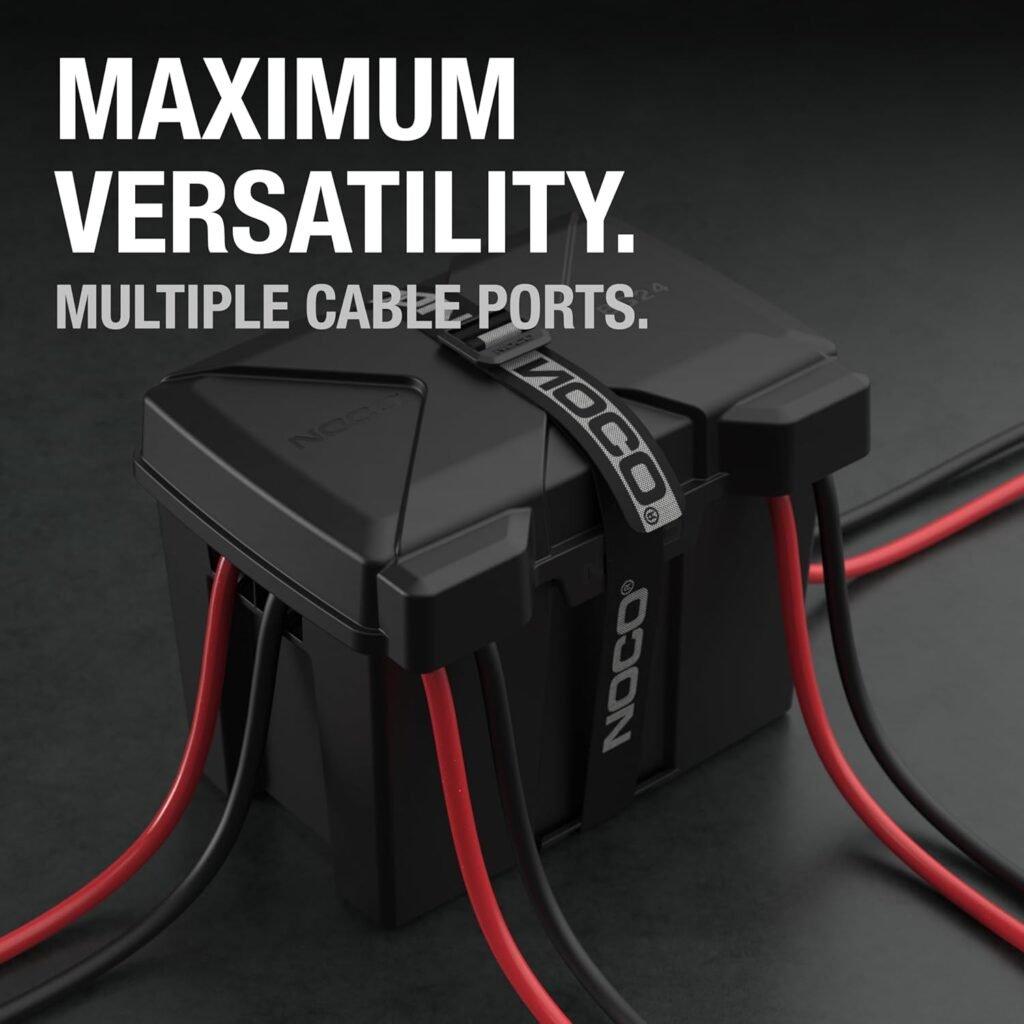 NOCO Snap-Top BG24 Battery Box, Group 24 12V Battery Box for Marine, Automotive, RV, Boat, Camper and Travel Trailer Batteries