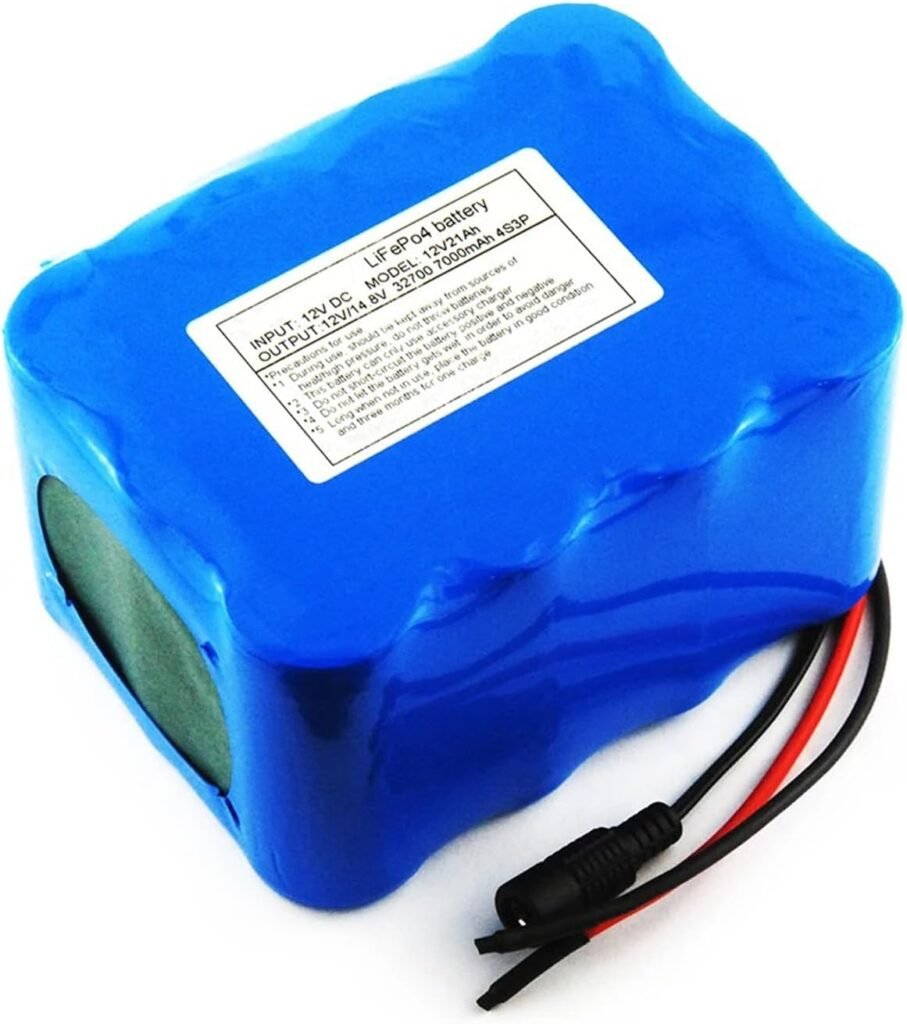 12V DC 20Ah LiFePO4 Lithium Battery Pack Li-Ion Rechargeable Battery Portable Waterproof Battery for 12V Power Equipments