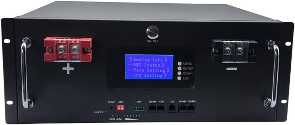 48 Volt LiFePO4 Lithium Ion Batteries 48V 16S 50AH 100Ah 200Ah 100A BMS Communication via CAN/RS485 Use for Solar Wind RV Marine Golf Cart Emergency Energy Storage