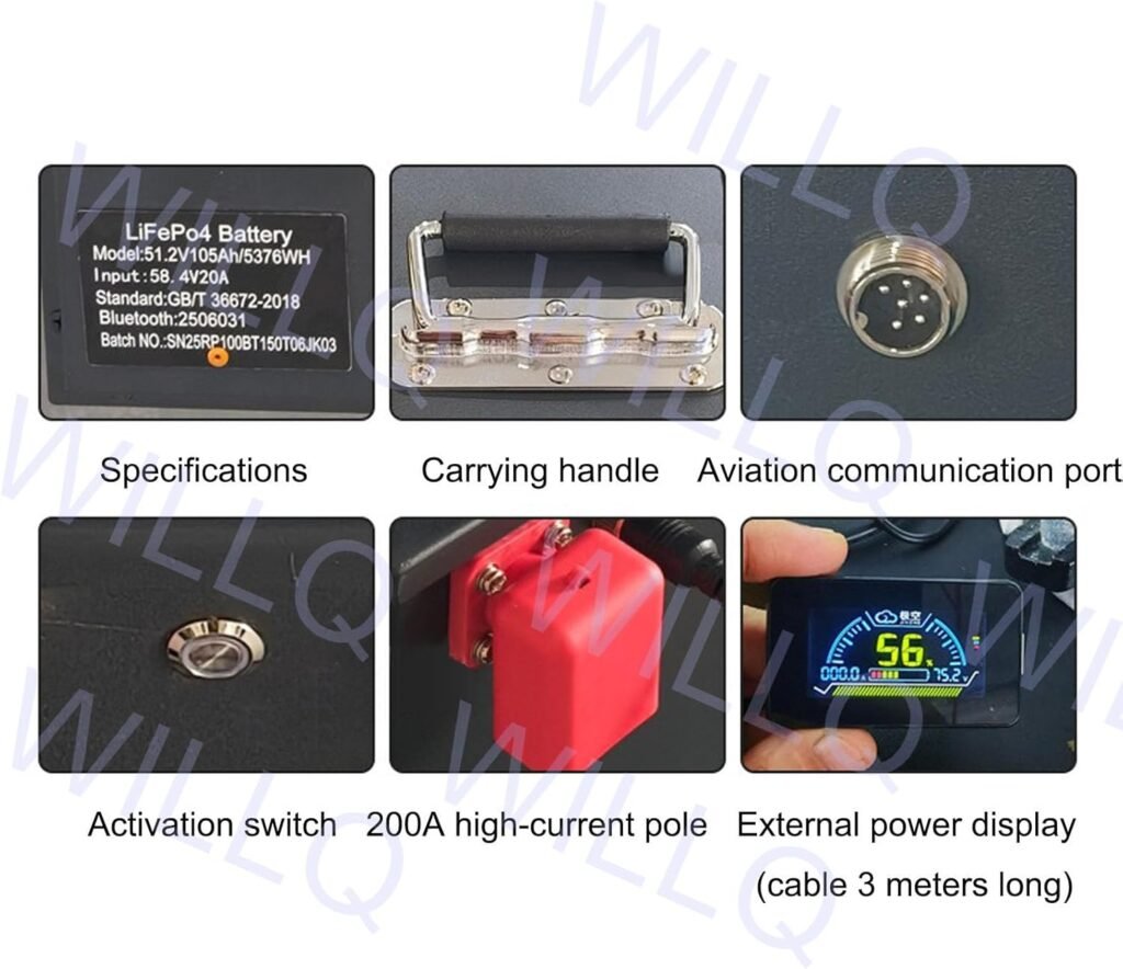 51.2V Golf Cart Lithium Battery 48V 50AH 105AH 120AH 150AH 173AH 200AH 230AH Lifepo4 Battery 3000+ Cycles for Golf Carts, Club Car, RV, Trolling Motor,48V 150AH XGXB 51.2V Golf Cart Lithium Battery 48V 50AH 105AH 120AH 150AH 173AH 200AH 230AH Lifepo4 Battery 3000+ Cycles for Golf Carts, Club Car, RV, Trolling Motor,48V 150AH XGXB