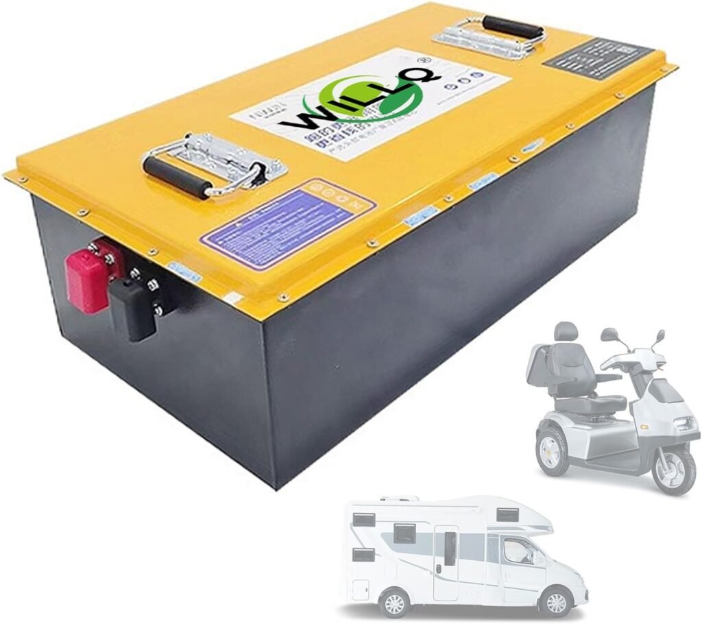 60V 42Ah 63Ah 84Ah 100Ah LiFePO4 Lithium Battery 60 Volts Replacement Golf Cart Battery Built-in 100A BMS for Golf Carts/RV/Solar/Off-Grid Applications
