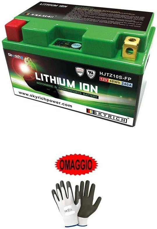 Compatible with Kawasaki Vulcan S ABS (EN650ABDA) 650 2015-2020 SKYRICH Lithium Battery Specific for Motorcycle Scooter Rechargeable 150X87X93-12V 48WH 240A Lithium Ion Light Left