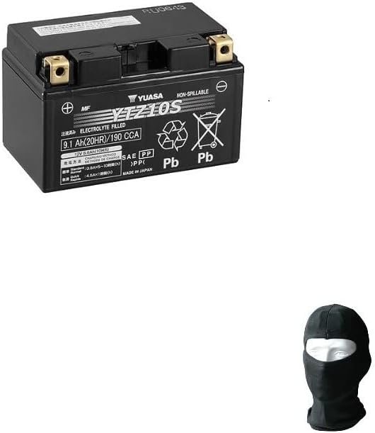 Compatible with Yamaha YZF R1 (RN221/222)(14B) 1000 2011 Battery YTZ10S Yuasa 12V/8.6AH (Activated Seal-Sealed at the Factory) Original Battery for Motorcycle Scooter Specification