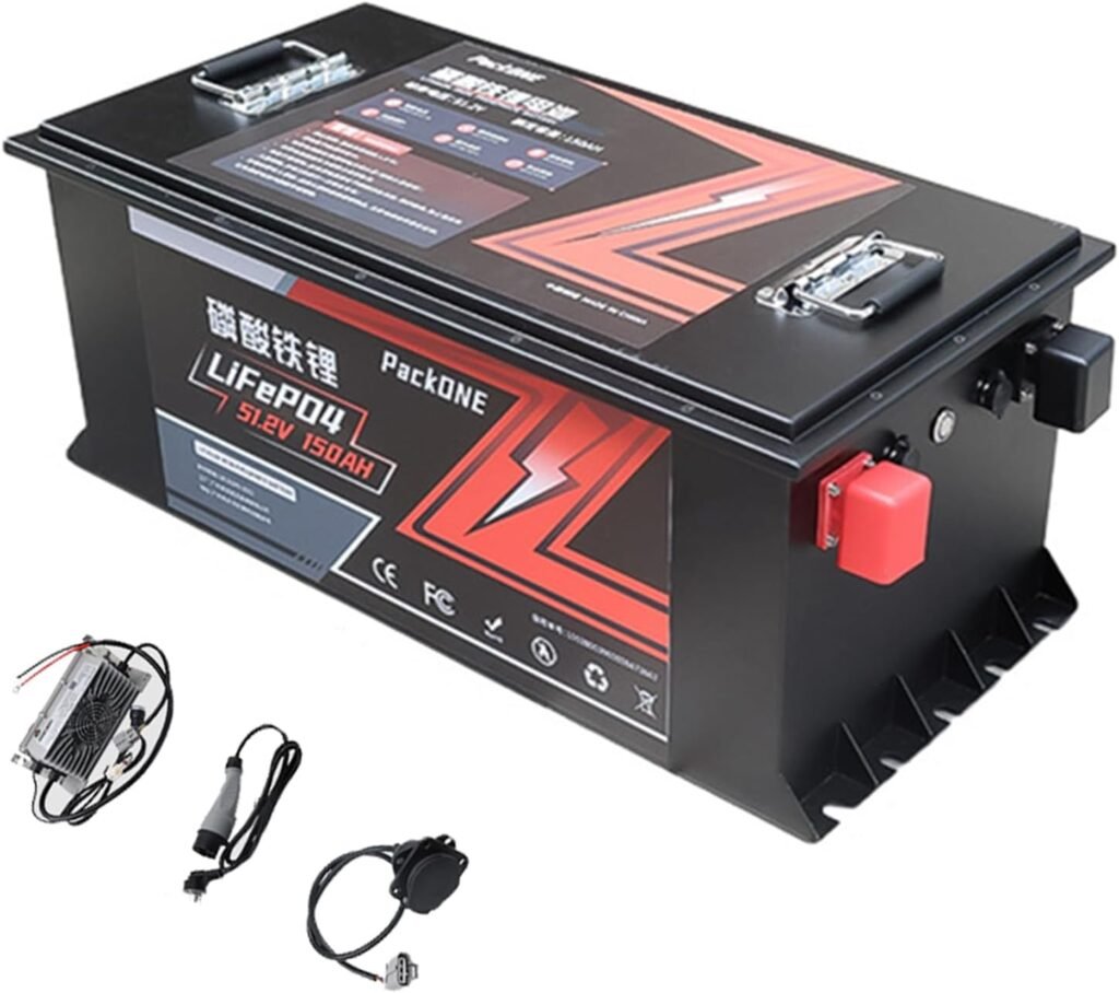 51.2V 72V 105Ah 150Ah 210Ah LiFePO4 Lithium Iron Phosphate Golf Cart Battery 4000+ Cycles Rechargeable LiFePO4 Battery for Tourist Sightseeing Bus