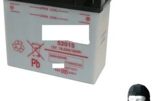 Compatible with BMW R 80 G/S Monolever 800 1980-1987 Yuasa battery ready to use 52015 12 V / 20 Ah batteries to start the motorcycle, scooter specifications