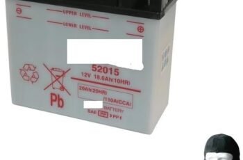 Compatible with BMW R 80 G/S Monolever 800 1980-1987 Yuasa battery ready to use 52015 12 V / 20 Ah batteries to start the motorcycle, scooter specifications
