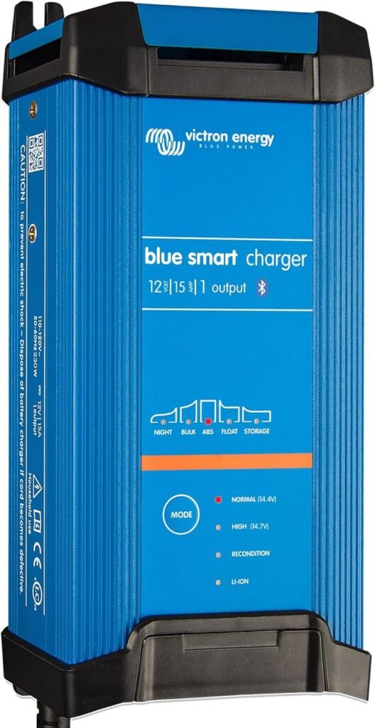 Victron Energy Blue Smart IP22 Smart Car Battery Charger 12V 15A, Trickle Charger for Car Battery and Desulfator for Motorcycle, ATV, RV, Lithium and Deep Cycle Batteries, UK Victron Energy Blue Smart IP22 Smart Car Battery Charger 12V 15A, Trickle Charger for Car Battery and Desulfator for Motorcycle, ATV, RV, Lithium and Deep Cycle Batteries, UK