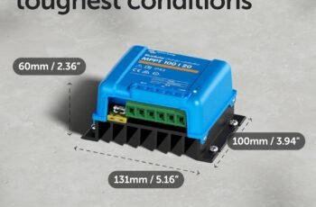 Victron Energy BlueSolar MPPT Solar Charge Controller – MPPT Charge Controller for Solar Panels – 100V 20 amp 48-Volt