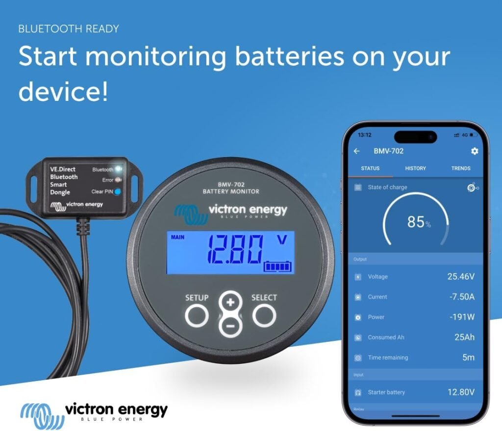 Victron Energy BMV-702 Battery Monitor (Grey), Retail Victron Energy BMV-702 Battery Monitor (Grey), Retail