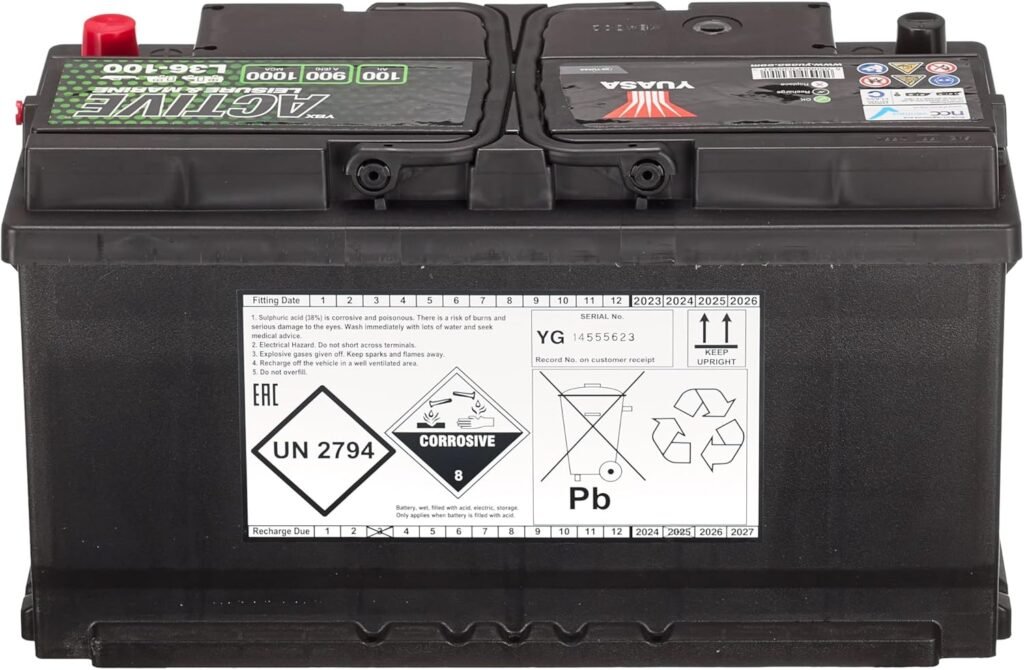 Yuasa L36-100 12V 100Ah 900CCA Maintenance Free High Performance Leisure Marine Battery Yuasa L36-100 12V 100Ah 900CCA Maintenance Free High Performance Leisure Marine Battery
