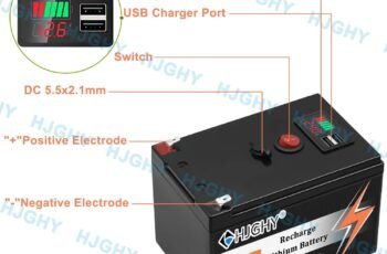 24V 8Ah 10Ah 12Ah LiFePO4 Battery 24V Outdoor Portable Battery with USB and Switch 24 Volt Lithium Batteries for Solar Panels/Off-grid Applications