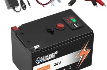 24V 8Ah 10Ah 12Ah LiFePO4 Battery 24V Outdoor Portable Battery with USB and Switch 24 Volt Lithium Batteries for Solar Panels/Off-grid Applications