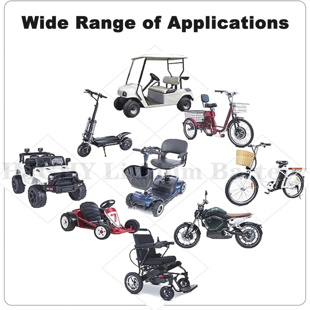 36V 48V 10Ah 12Ah 15Ah 18Ah 20Ah 8Ah Lithium Li-ion Battery 60V 72V 15Ah 20Ah Electric Motorcycle Lithium-ion Battery Pack PVC for 0-1500W Scooter Takeaway Vehicles Motor