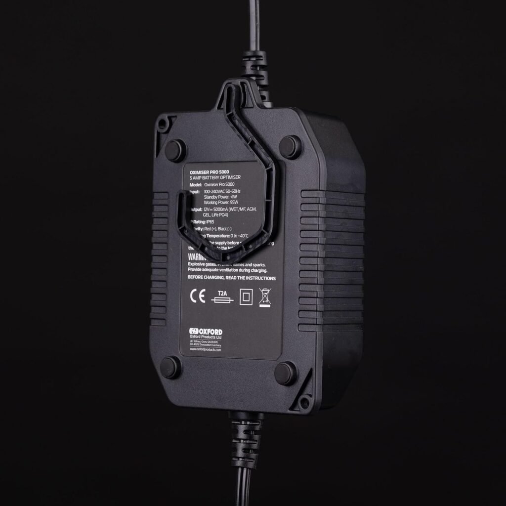 Oxford Oximiser Pro Battery Charger. Motorcycle/Car/Campervan. Optimiser Management System (UK Plug). Charge/Maintain/Optimise. Waterproof. WET/MF, AGM, GEL + LiFeP04