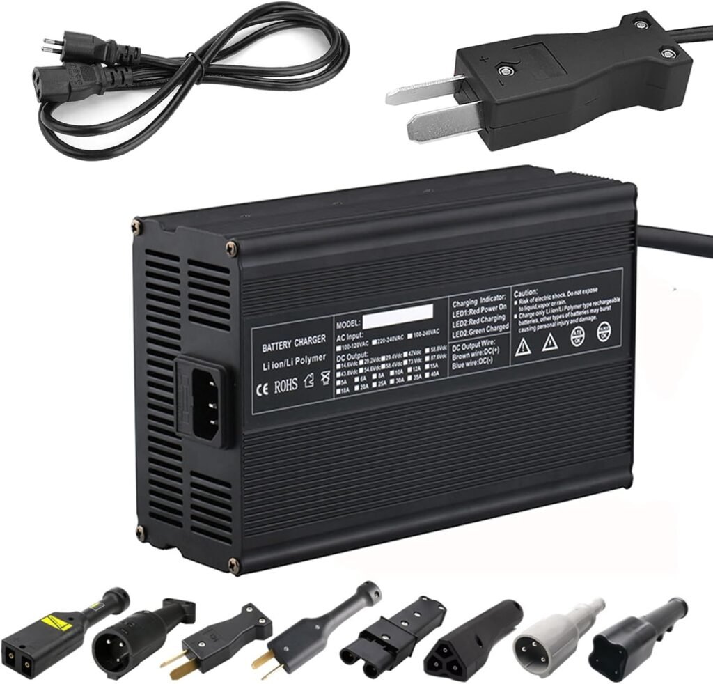 Professional Golf Cart Battery Charger/36/48/60/72 Volt,6-10Hour Full Charge,Trickle Charge Smart Charger for Car Boats EZGO Golf Cart