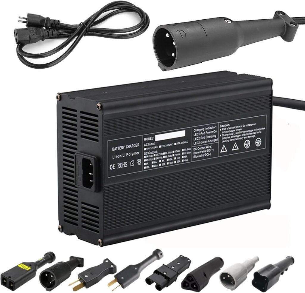Professional Golf Cart Battery Charger/36/48/60/72 Volt,6-10Hour Full Charge,Trickle Charge Smart Charger for Car Boats EZGO Golf Cart