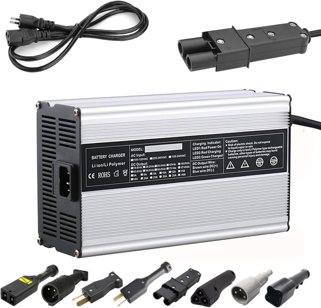 Professional Golf Cart Battery Charger/36/48/60/72 Volt,6-10Hour Full Charge,Trickle Charge Smart Charger for Car Boats EZGO Golf Cart
