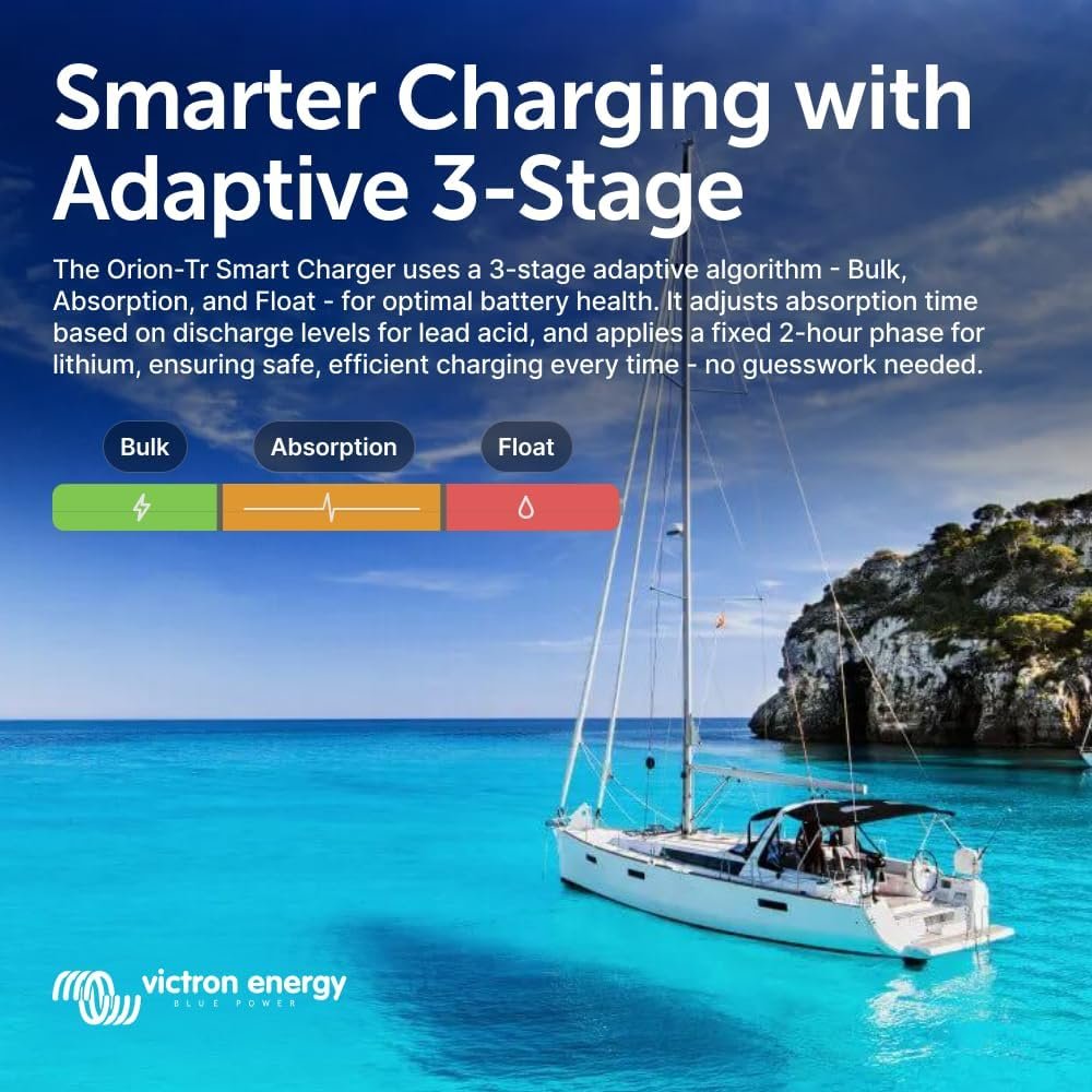 Victron Energy Orion-Tr Smart DC to DC Charger (Bluetooth) -/12-Volt amp 360-Watt - Battery Charger for Dual Battery Systems - Non-Isolated
