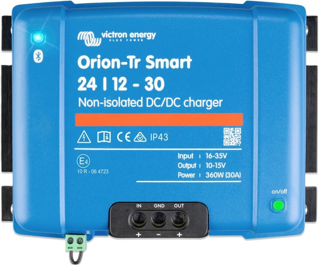 Victron Energy Orion-Tr Smart DC to DC Charger (Bluetooth) -/12-Volt amp 360-Watt - Battery Charger for Dual Battery Systems - Non-Isolated