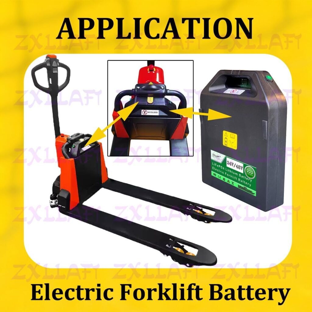 Lithium Battery 24V 48V Electric Pallet Jack Truck Battery for PTE15Q Rechargeable Batteries for PTE20Q Electric Forklift Integrated BMS Protection Board